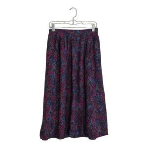 Random Vintage Paisley Print Women's Skirt Size 14
